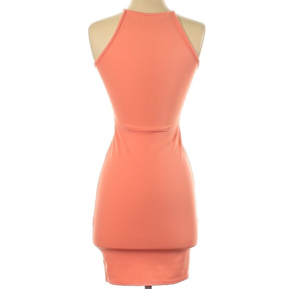 NWOT Sleeveless Dress in Bright Coral Size 1 - Picture 3 of 10
